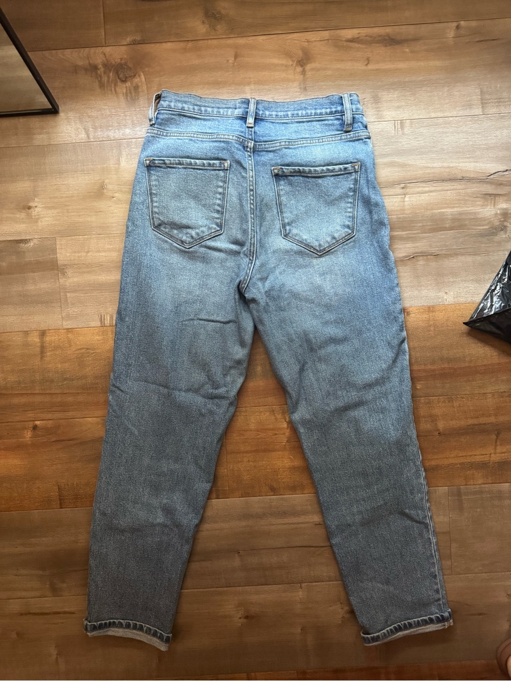 Fashion Nova Light Blue Straight-Leg Jeans - Picture 3 of 4